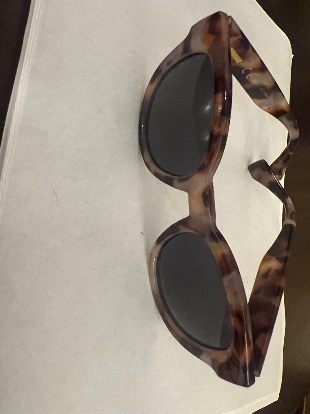 adidas Women's Tortoiseshell Oval Sunglasses - Brown/Black Lenses
